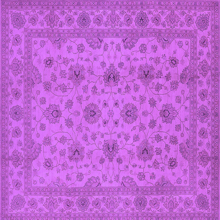 Square Oriental Purple Traditional Rug, urb492pur