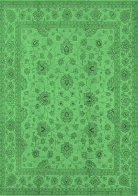 Oriental Emerald Green Traditional Rug, urb492emgrn