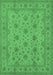 Oriental Emerald Green Traditional Rug, urb492emgrn