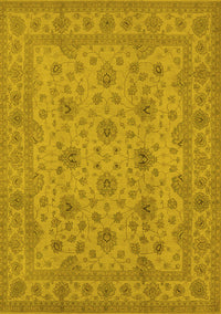 Oriental Yellow Traditional Rug, urb492yw