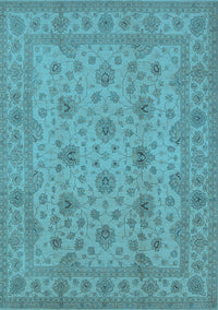 Oriental Light Blue Traditional Rug, urb492lblu