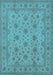 Oriental Light Blue Traditional Rug, urb492lblu