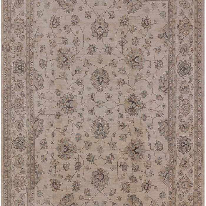 Mid-Century Modern Dark Almond Brown Oriental Rug, urb492