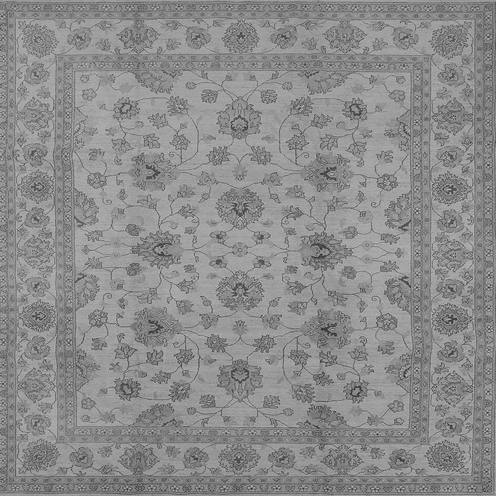 Square Oriental Gray Traditional Rug, urb492gry