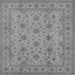 Square Oriental Gray Traditional Rug, urb492gry