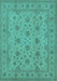 Oriental Turquoise Traditional Rug, urb492turq