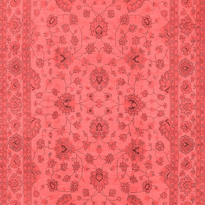 Machine Washable Oriental Red Traditional Rug, wshurb492red