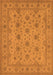 Machine Washable Oriental Orange Traditional Area Rugs, wshurb492org