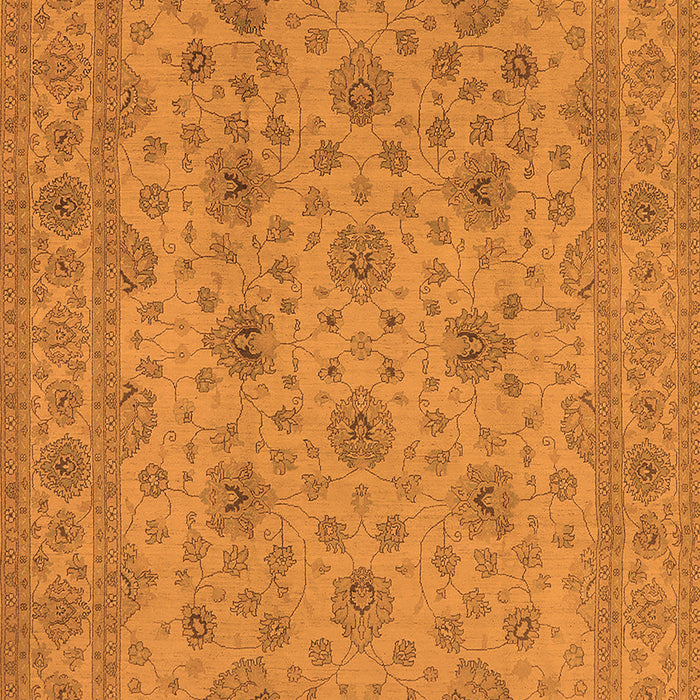 Machine Washable Oriental Orange Traditional Area Rugs, wshurb492org