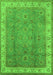 Oriental Green Traditional Rug, urb493grn