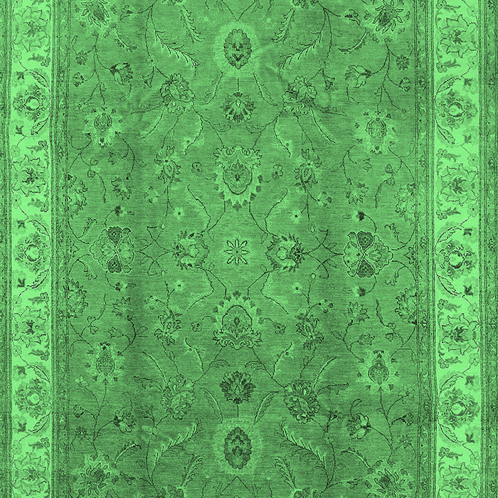 Oriental Emerald Green Traditional Rug, urb493emgrn