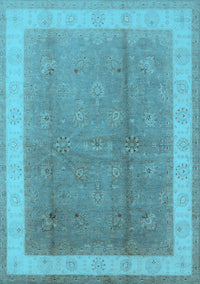 Oriental Light Blue Industrial Rug, urb494lblu