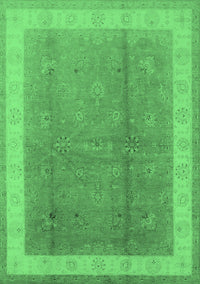 Oriental Emerald Green Industrial Rug, urb494emgrn