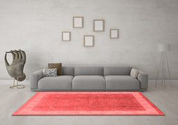 Industrial Red Washable Rugs