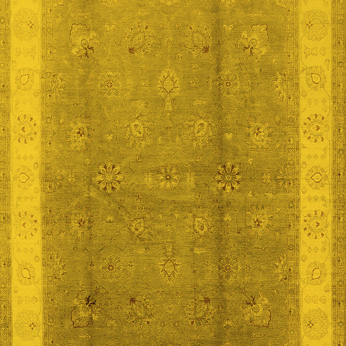 Oriental Yellow Industrial Rug, urb494yw