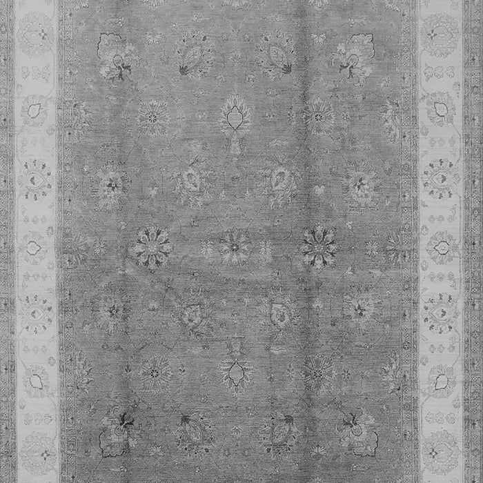 Machine Washable Oriental Gray Industrial Rug, wshurb494gry