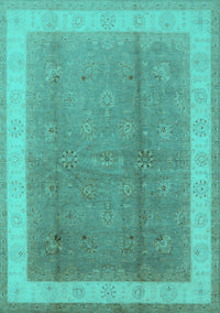 Oriental Turquoise Industrial Rug, urb494turq