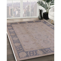 Mid-Century Modern Rose Purple Oriental Rug, urb495