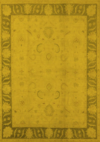 Oriental Yellow Traditional Rug, urb495yw