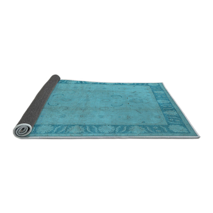 Sideview of Oriental Light Blue Traditional Rug, urb495lblu