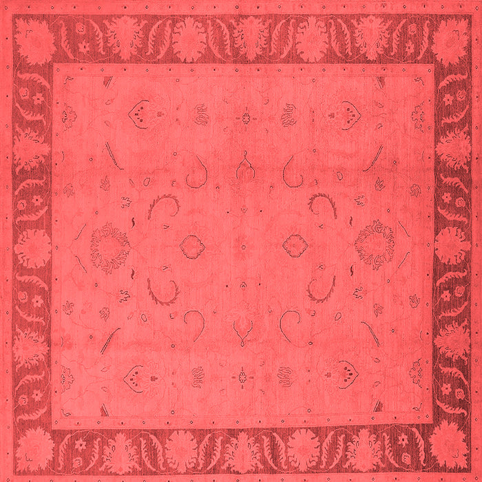 Machine Washable Oriental Red Traditional Rug, wshurb495red
