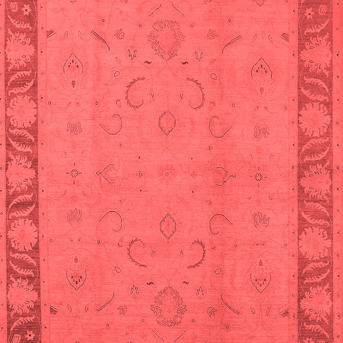 Machine Washable Oriental Red Traditional Rug, wshurb495red