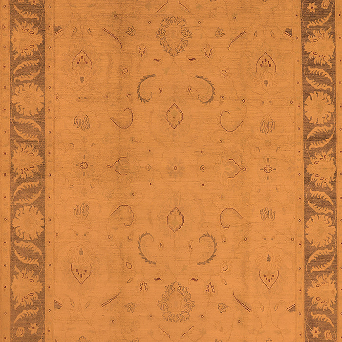 Machine Washable Oriental Orange Traditional Area Rugs, wshurb495org