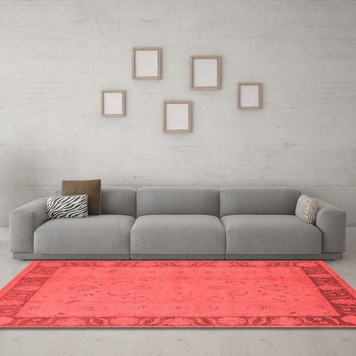 Traditional Red Washable Rugs