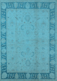 Oriental Light Blue Traditional Rug, urb495lblu