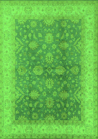 Oriental Green Traditional Rug, urb496grn