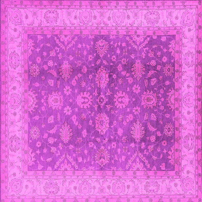 Square Oriental Pink Traditional Rug, urb496pnk