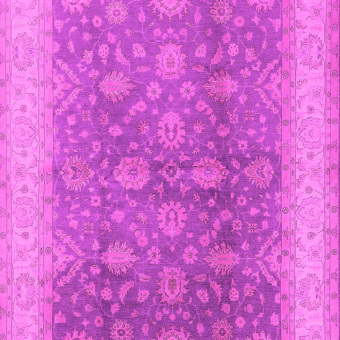 Machine Washable Oriental Pink Traditional Rug, wshurb496pnk