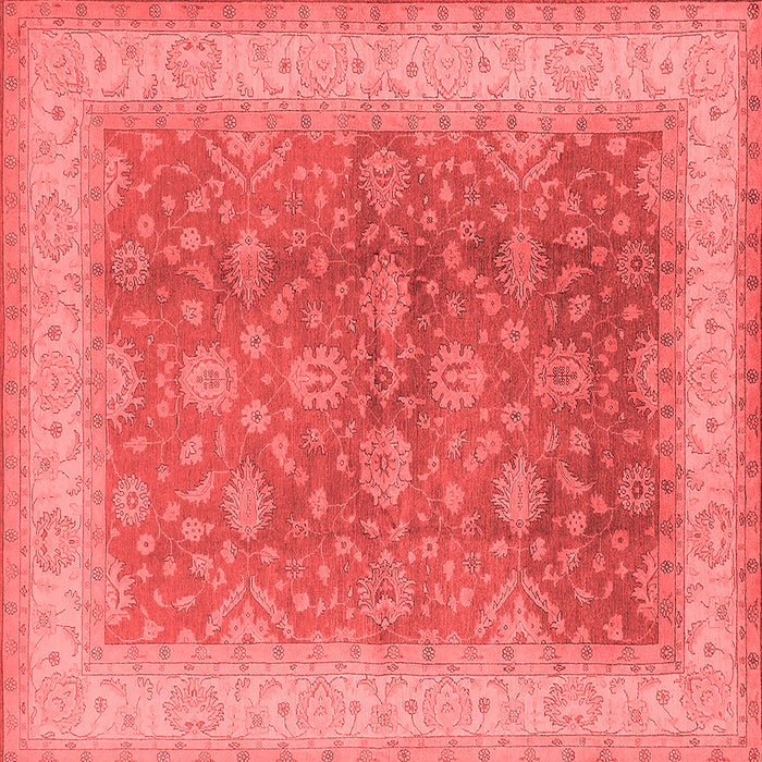 Machine Washable Oriental Red Traditional Rug, wshurb496red