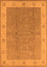 Machine Washable Oriental Orange Traditional Area Rugs, wshurb497org