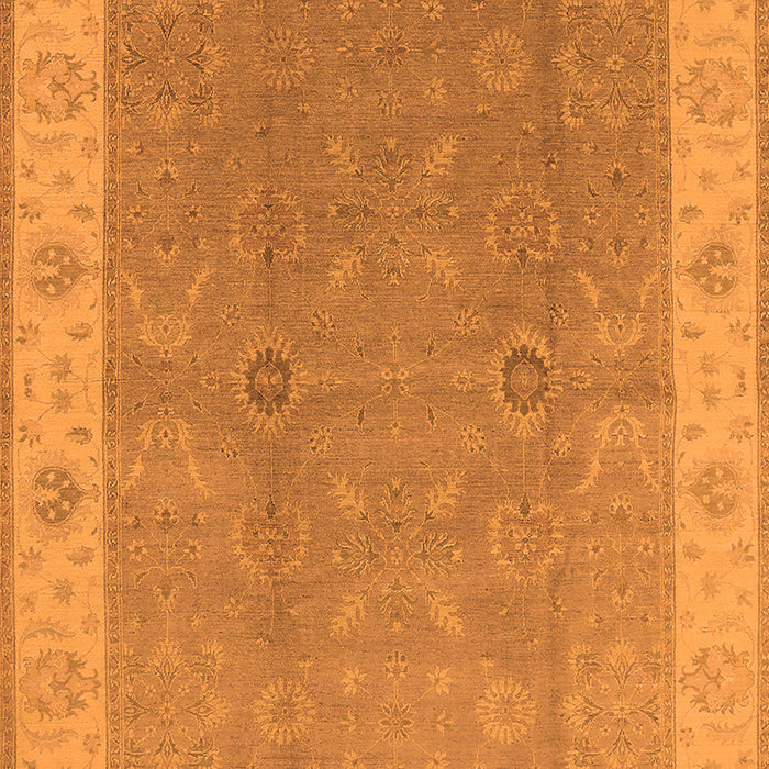 Machine Washable Oriental Orange Traditional Area Rugs, wshurb497org
