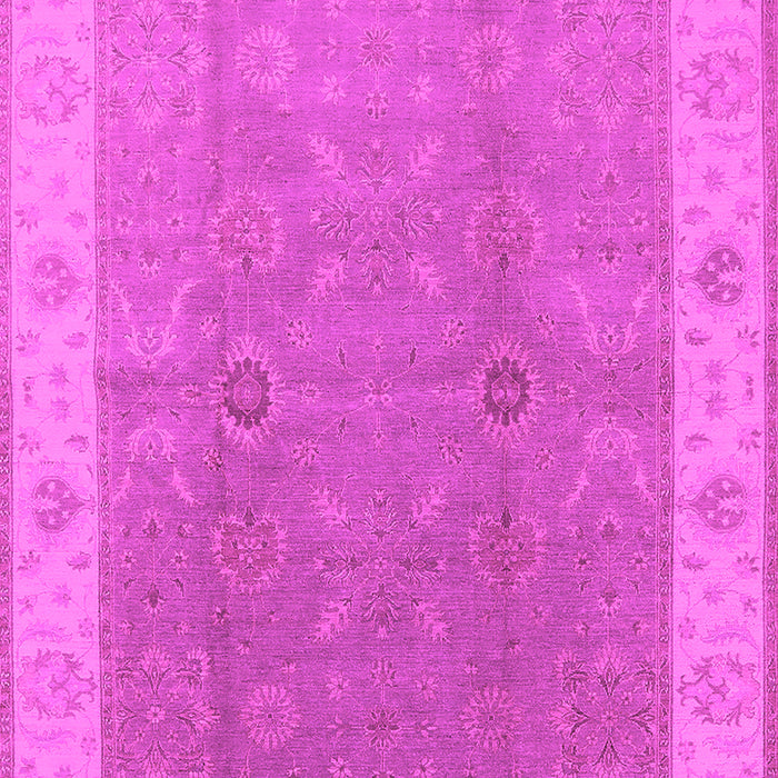 Machine Washable Oriental Pink Traditional Rug, wshurb497pnk