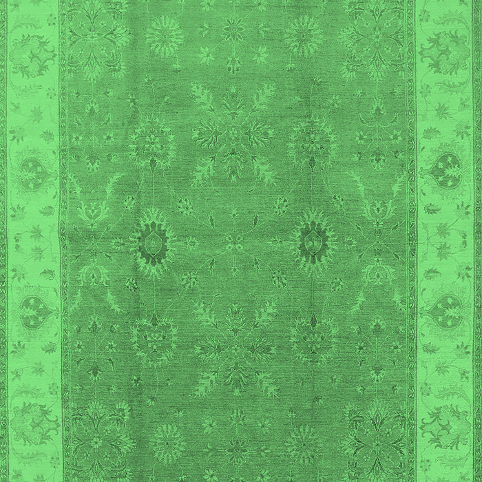 Oriental Emerald Green Traditional Rug, urb497emgrn