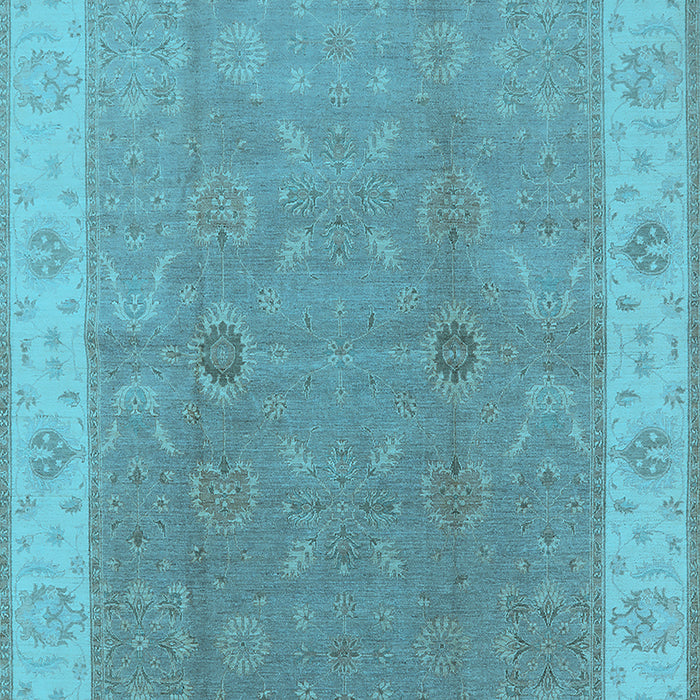 Oriental Light Blue Traditional Rug, urb497lblu
