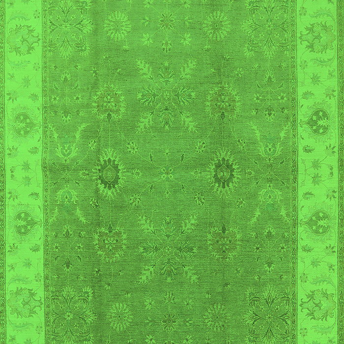 Oriental Green Traditional Rug, urb497grn