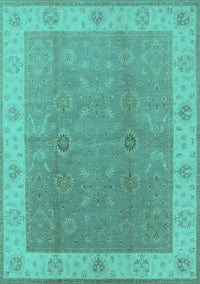 Oriental Turquoise Traditional Rug, urb497turq