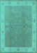 Oriental Turquoise Traditional Rug, urb497turq