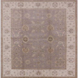 Square Machine Washable Industrial Modern Dark Almond Brown Rug, wshurb497