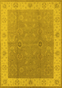 Oriental Yellow Traditional Rug, urb497yw