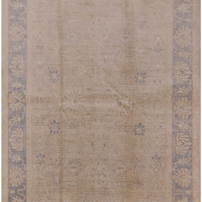 Mid-Century Modern Dark Almond Brown Oriental Rug, urb498