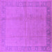 Square Oriental Purple Traditional Rug, urb498pur