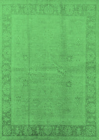 Oriental Emerald Green Traditional Rug, urb498emgrn