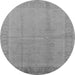 Round Oriental Gray Traditional Rug, urb498gry
