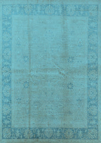Oriental Light Blue Traditional Rug, urb498lblu