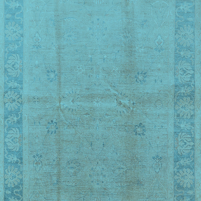 Oriental Light Blue Traditional Rug, urb498lblu