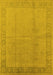 Oriental Yellow Traditional Rug, urb498yw